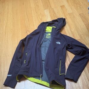 The North Face Women's softshell summit series windstopper hooded Jacket purple